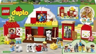 10952 LEGO® DUPLO Town Хлев, трактор и животные цена и информация | Конструкторы и кубики | kaup24.ee