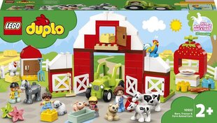 10952 LEGO® DUPLO Town Хлев, трактор и животные цена и информация | Конструкторы и кубики | kaup24.ee