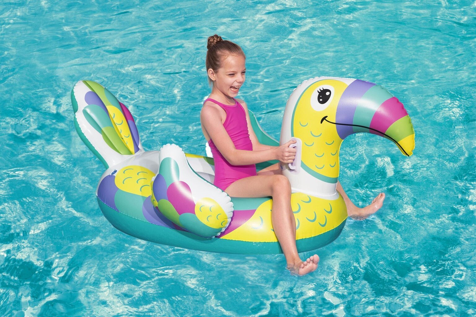 Täispuhutav madrats Bestway Toucan Pool Day Ride-On, 157x97 cm цена и информация | Täispuhutavad veemänguasjad ja ujumistarbed | kaup24.ee