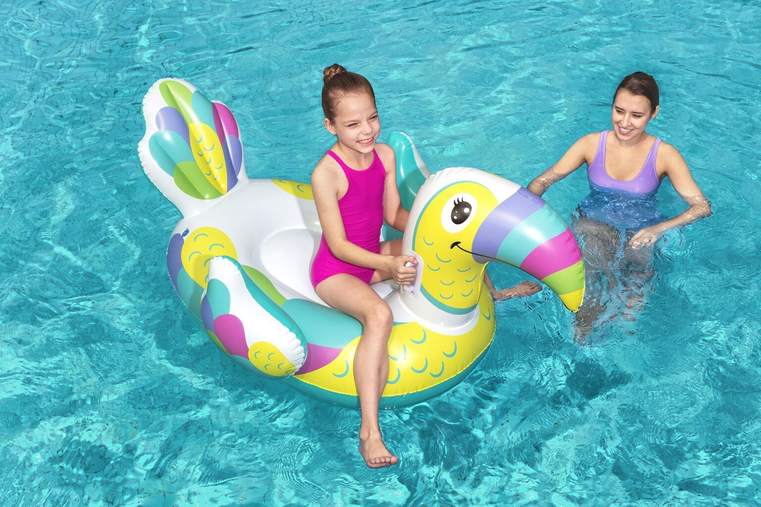 Täispuhutav madrats Bestway Toucan Pool Day Ride-On, 157x97 cm hind ja info | Täispuhutavad veemänguasjad ja ujumistarbed | kaup24.ee