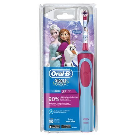 Hambahari Braun Oral B D12.513K KIDS FROZEN hind ja info | Elektrilised hambaharjad | kaup24.ee