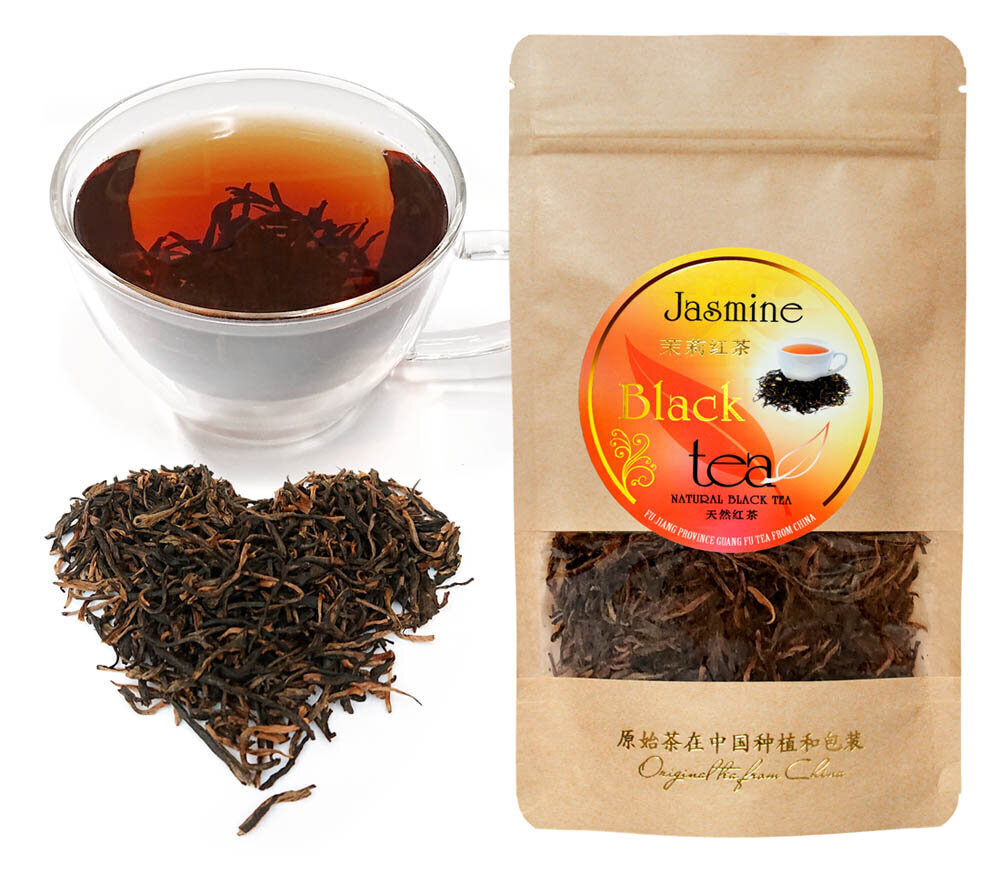 Eksklusiivne Hiina jasmiini must tee pungadega Jasmine Black tea, 50g hind ja info | Tee | kaup24.ee