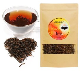 Эксклюзивный китайский жасминовый черный чай Jasmine Black tea с типсами, 100 г цена и информация | Чай | kaup24.ee