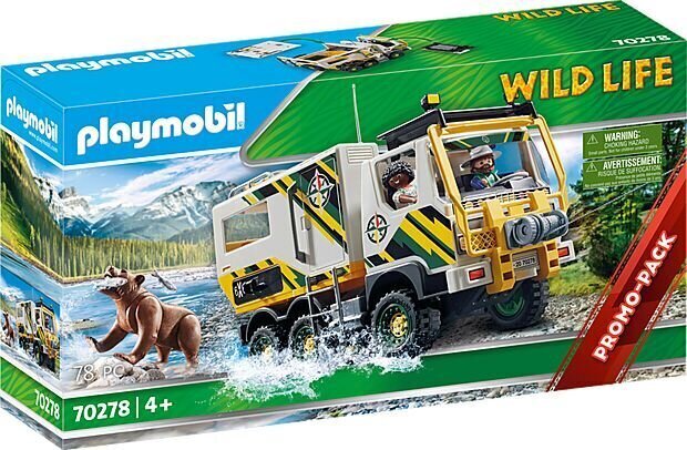 70278 PLAYMOBIL® Wild Life Metsiku looduse ekspediitori veoauto цена и информация | Klotsid ja konstruktorid | kaup24.ee