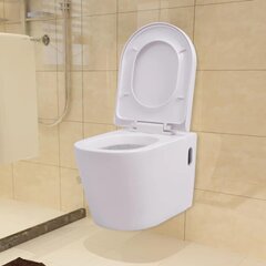 Seinale paigaldatav WC-pott varjatud paagiga, valge цена и информация | Унитазы | kaup24.ee