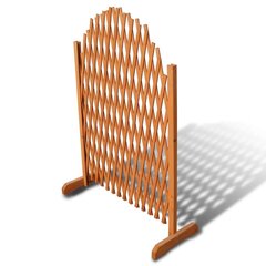 Расширяемый деревянный плетеный забор 180 х 100 см цена и информация | Заборы и принадлежности к ним | kaup24.ee
