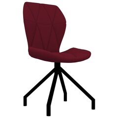 Söögitoolid, punane vein, kunstnahk, 2 tk hind ja info | Söögilaua toolid, köögitoolid | kaup24.ee