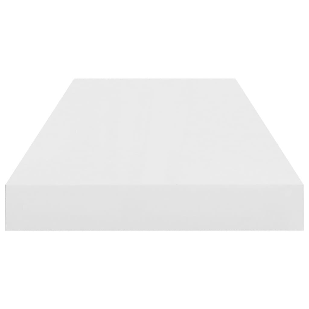 Seinariiulid VidaXL, 4 tk., 60x23.5x3.8 cm, valge hind ja info | Riiulid | kaup24.ee