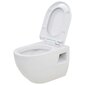 Seinale paigaldatav WC-pott varjatud paagiga, valge hind ja info | WС-potid | kaup24.ee