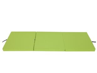 Складной матрас Hobbygarden Alex L, 60x180 см, зеленый цена и информация | Матрасы | kaup24.ee