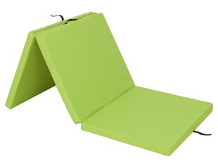 Складной матрас Hobbygarden Alex XL, 80x195 см, зеленый цена и информация | Матрасы | kaup24.ee