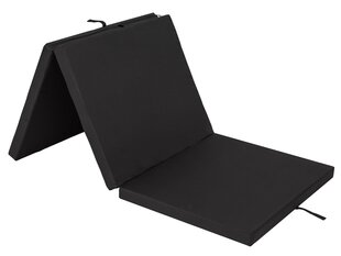 Складной матрас Hobbygarden Alex XL, 80x195 см, черный цена и информация | Матрасы | kaup24.ee