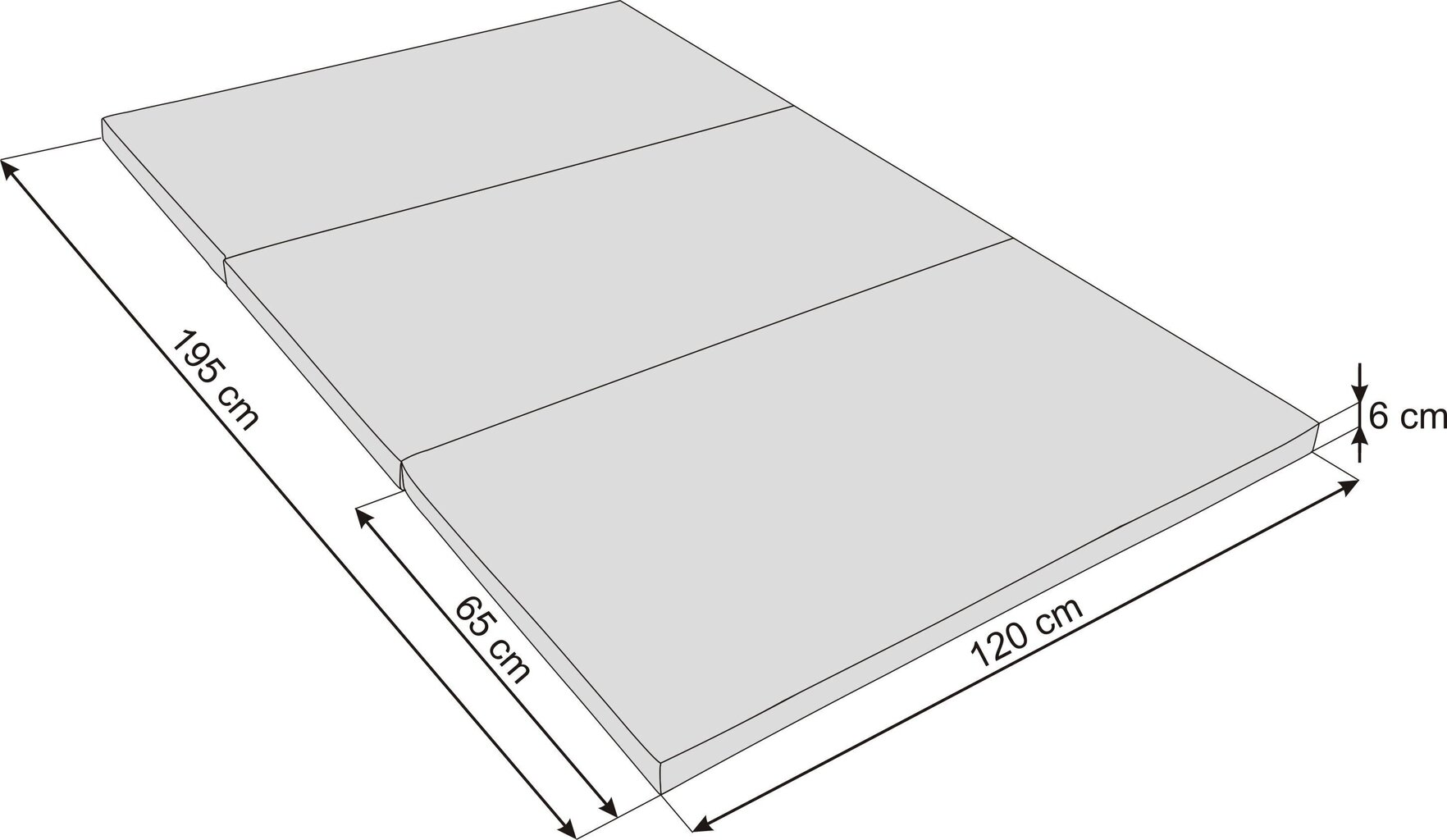 Kokkupandav madrats Hobbygarden Alex XXL, 120x195 cm, roheline цена и информация | Madratsid | kaup24.ee