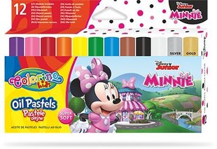 Õlikriidid Colorino Disney Junior Minnie, 12 värvi цена и информация | Принадлежности для рисования, лепки | kaup24.ee