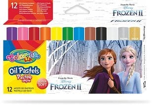 Масляные мелки Colorino Disney Frozen II, 12 цветов цена и информация | Принадлежности для рисования, лепки | kaup24.ee