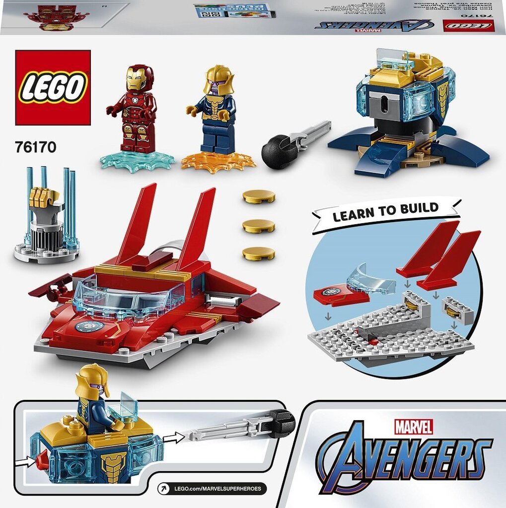 76170 LEGO® Super Heroes Raudmees vs. Thanos hind ja info | Klotsid ja konstruktorid | kaup24.ee