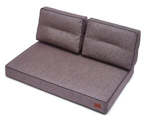 Patjade komplekt euroalustele Karol 1+2, 120 cm, pruun/roosa цена и информация | Подушки, наволочки, чехлы | kaup24.ee