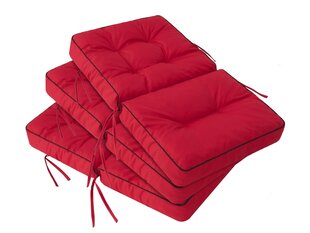 Набор из 3 подушек для качелей Hobbygarden Venus 180 см, красный цена и информация | Подушки, наволочки, чехлы | kaup24.ee