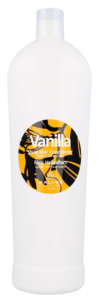 Palsam kuivadele juustele Kallos Vanilla Shine Hair 1000 ml цена и информация | Juuksepalsamid | kaup24.ee