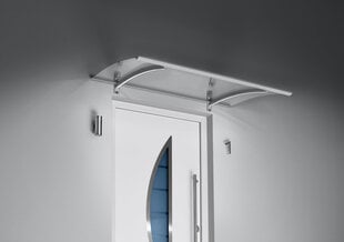 Guttagliss kaitsekatus LED valgusega, roostevabast terasest 150x90 cm hind ja info | Ukse varikatused | kaup24.ee