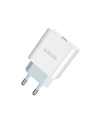 Reisilaadija Jellico AK-180 USB-C / 20W / 3A valge hind ja info | Mobiiltelefonide laadijad | kaup24.ee