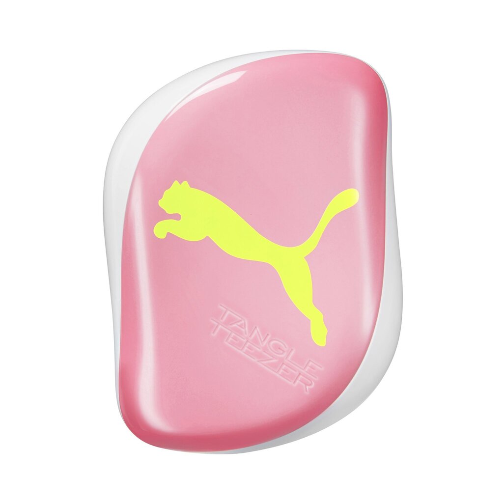 Juuksehari Tangle Teezer X PUMA Compact Styler Neon Yellow hind ja info | Juukseharjad, kammid, juuksuri käärid | kaup24.ee