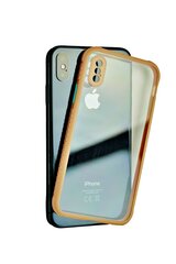 Kaitseümbris iPhone X/XS Clear PC, oranž hind ja info | Telefoni kaaned, ümbrised | kaup24.ee