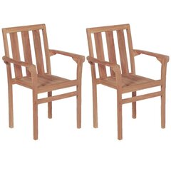 Садовые кресла, 2 шт., коричневые цена и информация | Уличные cтулья | kaup24.ee