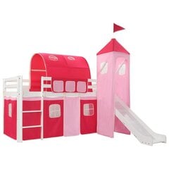 Двухъярусная кровать, розовая цена и информация | Детские кровати | kaup24.ee