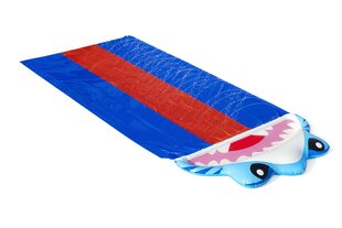 Надувная водная горка Bestway H2OGO! Splashy Shark, 488 см цена и информация | Надувные и пляжные товары | kaup24.ee