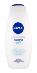 Гель для душа Nivea Creme Soft, 750 мл цена и информация | Масла, гели для душа | kaup24.ee