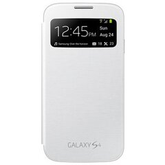 Samsung EF-CI950BWE Супер тонкий Чехол-книжка с окошком i9500 Galaxy S4 Белый (EU Blister) цена и информация | Чехлы для телефонов | kaup24.ee