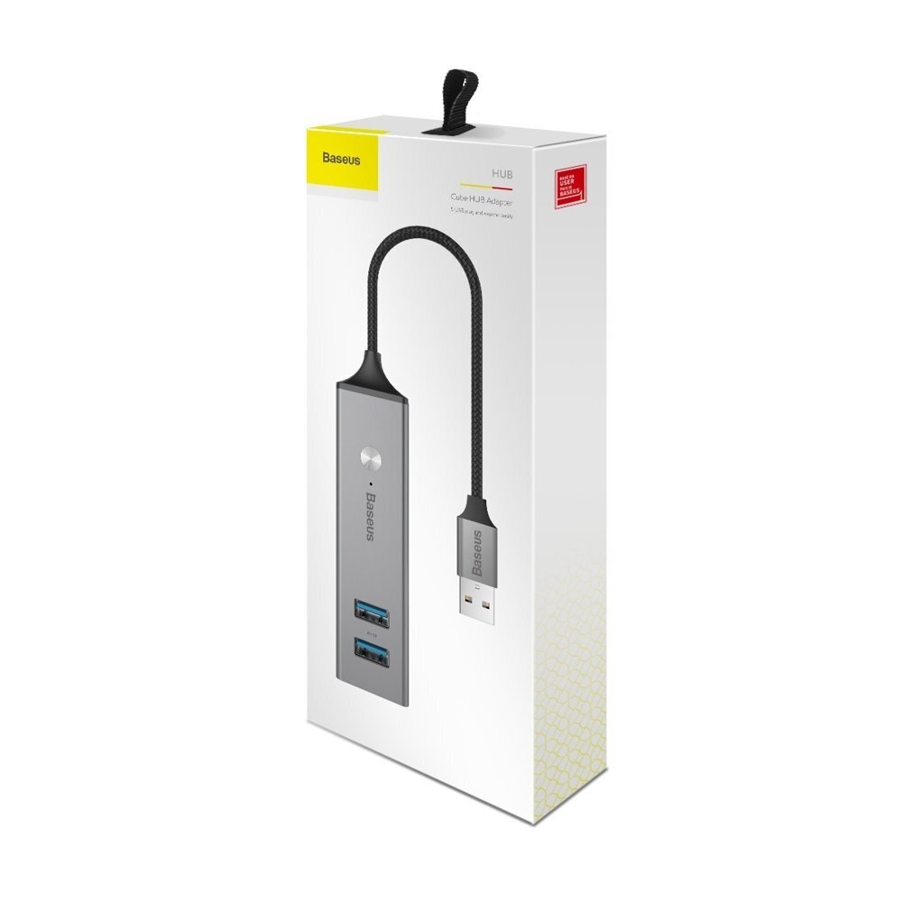 USB HUB-adapter Baseus 3x USB 3.0 + 2x USB 2.0 цена и информация | Mobiiltelefonide kaablid | kaup24.ee