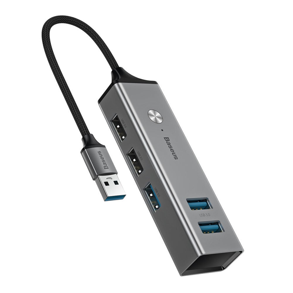 USB HUB-adapter Baseus 3x USB 3.0 + 2x USB 2.0 цена и информация | Mobiiltelefonide kaablid | kaup24.ee