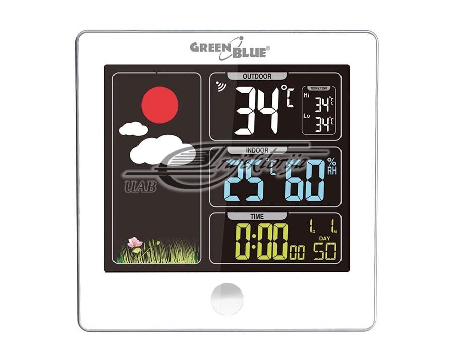 Termomeetri Ilmajaam Station GreenBlue DCF Weather Station (GB521W) hind ja info | Ilmajaamad, termomeetrid | kaup24.ee