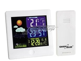 Термометр Метеорологическая станция GreenBlue DCF Weather Station (GB521W) цена и информация | Метеорологические станции, термометры | kaup24.ee