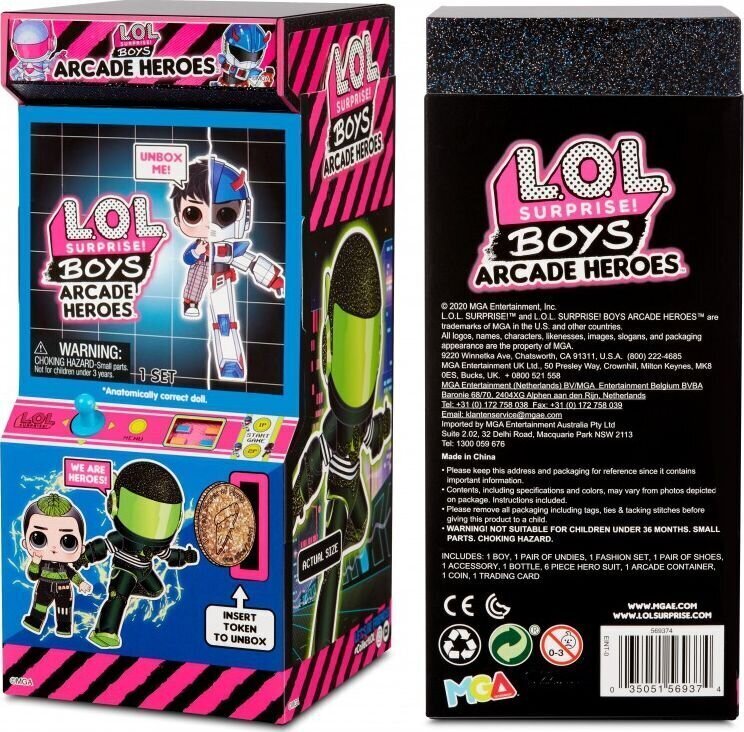 Üllatustega nukk L.O.L Surprise Boys Arcade Heroes Fun Boy hind ja info | Tüdrukute mänguasjad | kaup24.ee