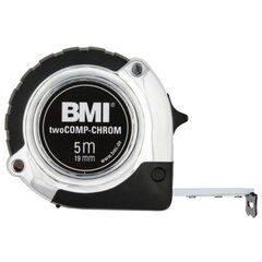 Mõõdulint BMI twoCOMP Chrom (8 m), SB pakend hind ja info | Käsitööriistad | kaup24.ee
