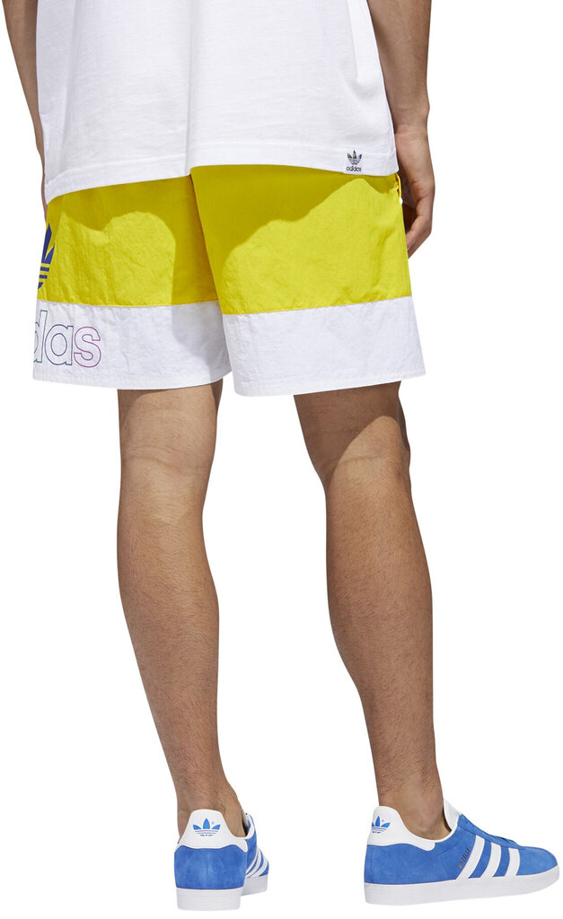 Lühikesed püksid meestele Adidas Originals Freestyle Shorts, kollane/valge,  M hind | kaup24.ee