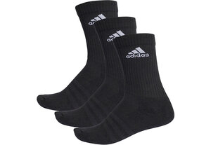 Спортивные носки мужские Adidas 3 Stripes Performance Crew 3pak AA2298, 43054, черные цена и информация | Meeste sokid | kaup24.ee