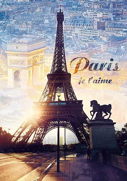 Pusle „Pariis“ Trefl, 1000 tk hind ja info | Pusled | kaup24.ee