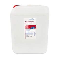 Alkoholiga kätepuhastusvahend Desderman Pure käte hügieeniliseks ja kirurgiliseks desinfitseerimiseks, 5l цена и информация | Аптечки | kaup24.ee