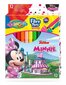 Mahapestavad viltpliiatsid Colorino Disney Junior Minnie, 12 värvi hind ja info | Kunstitarbed, voolimise tarvikud | kaup24.ee