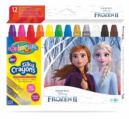 Винтовые шелковые мелки Colorino Disney Frozen II 3 in 1, 12 цветов цена и информация | Принадлежности для рисования, лепки | kaup24.ee