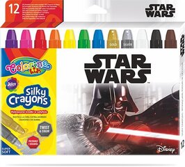 Keeratavad rasvakriidid Colorino Disney Star Wars 3 in 1, 12 värvi цена и информация | Принадлежности для рисования, лепки | kaup24.ee
