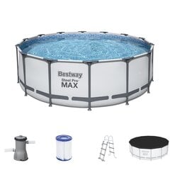 Karkassiga bassein filtriga Bestway Steel Pro Max 427 x 122 cm, valge цена и информация | Бассейны | kaup24.ee