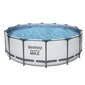 Karkassiga bassein filtriga Bestway Steel Pro Max 427 x 122 cm, valge hind ja info | Basseinid | kaup24.ee
