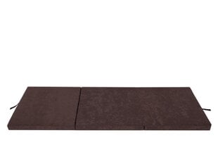 Складной матрас Hobbygarden Ben XL, 195x80 см, темно-коричневый цена и информация | Матрасы | kaup24.ee