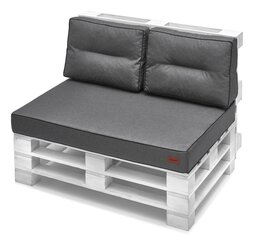 Patjade komplekt euroalustele Karol 1+2, 120 cm, hall цена и информация | Подушки, наволочки, чехлы | kaup24.ee