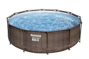 Каркасный бассейн Bestway Steel Pro Max Swim Vista 366x100 см, с фильтром цена и информация | Бассейны | kaup24.ee